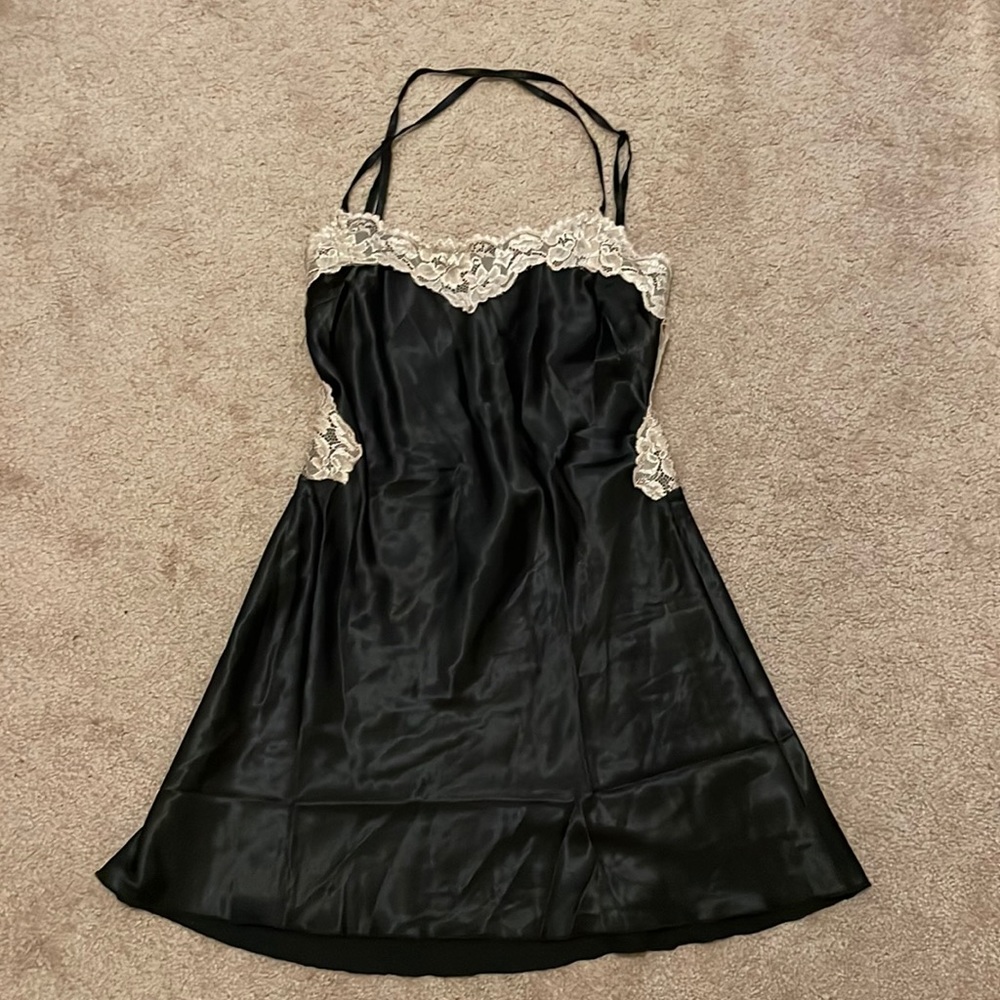 VERGE GIRL black mini dress size UK6 US2